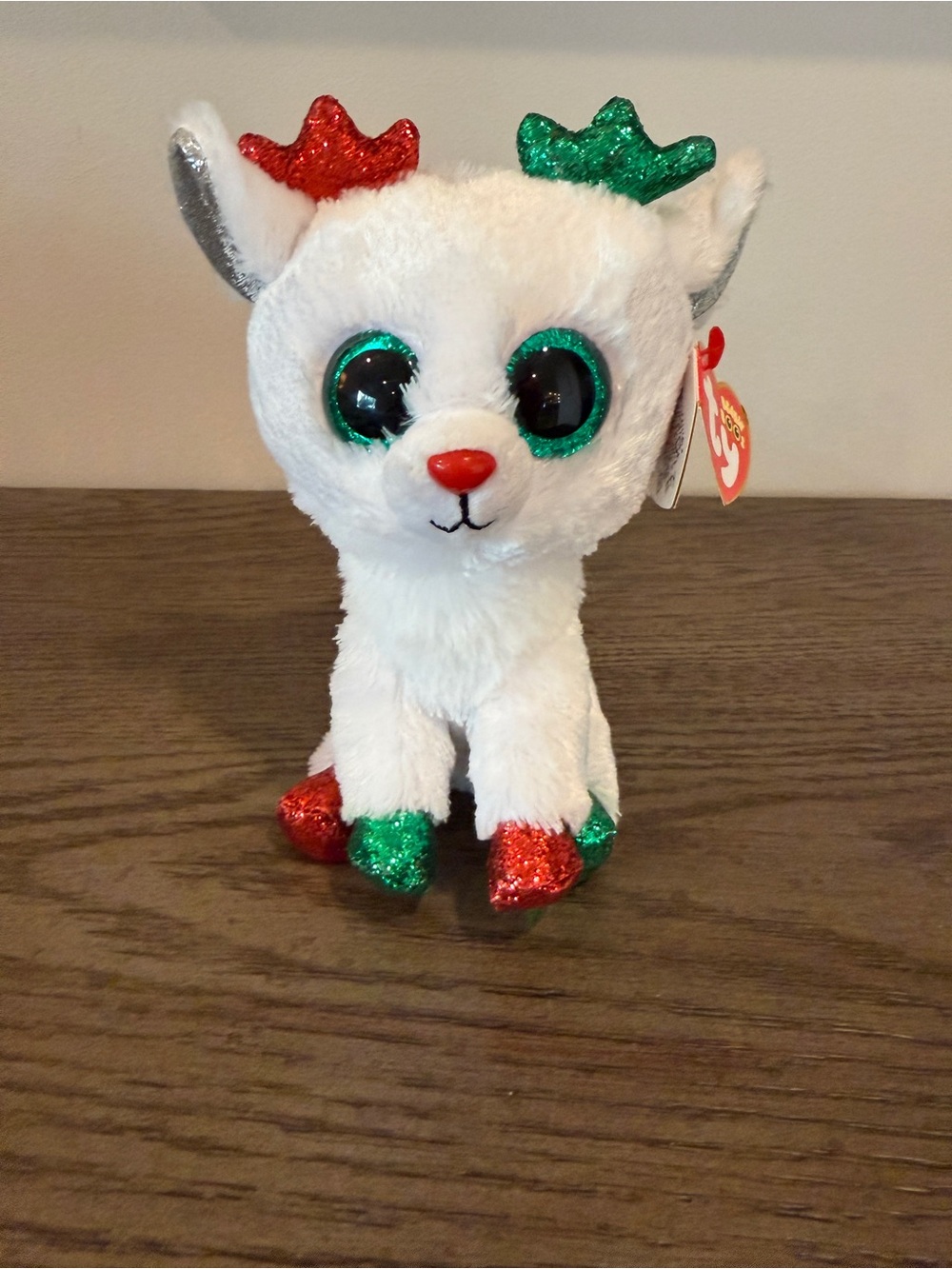 Ty Beanie Boos 2025 SNOWDROP the Christmas Holiday Reindeer 6" NEW Stuffed Toy